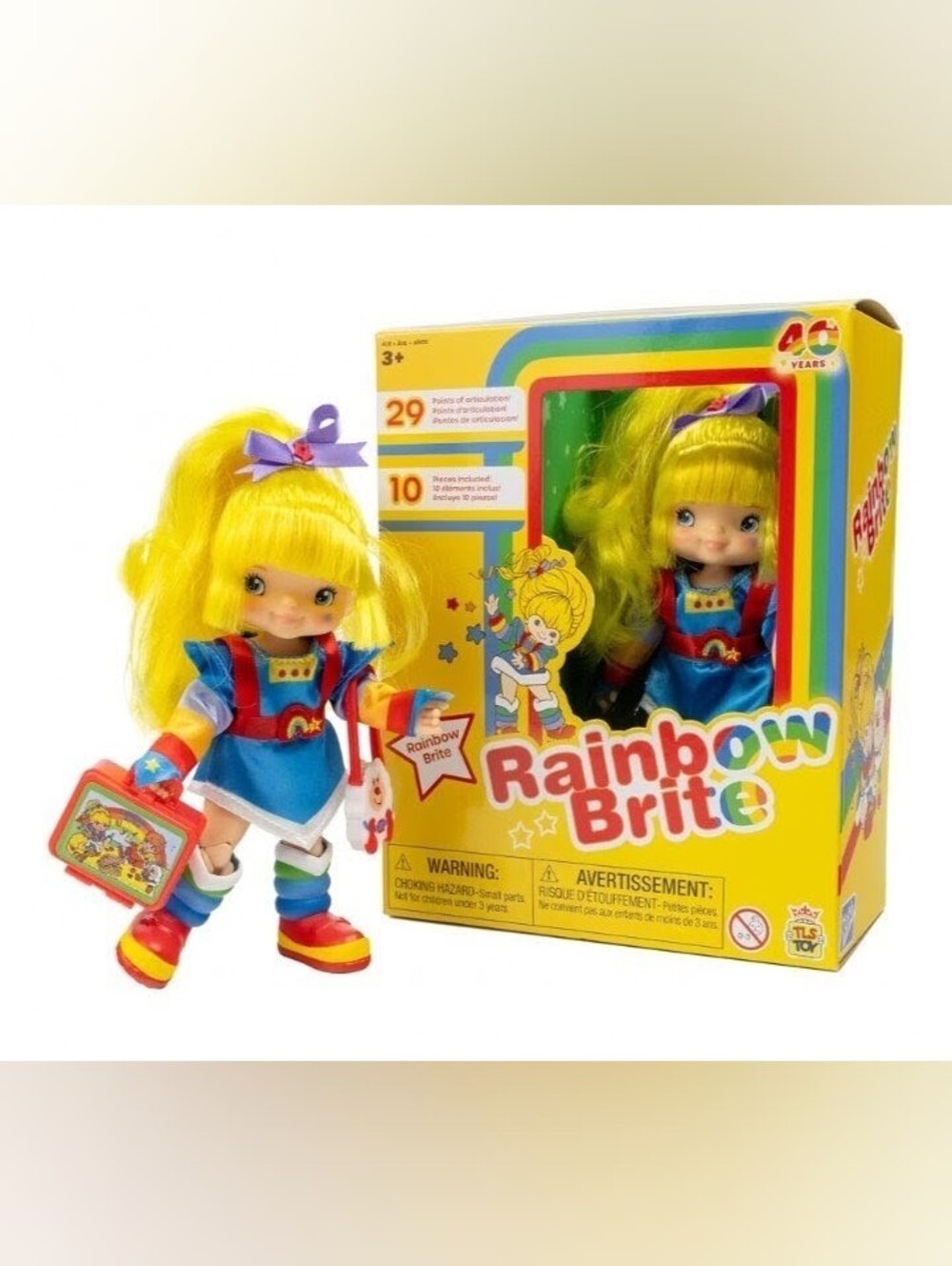 Rainbow Brite Doll with Yellow Hair and Blue Outfit